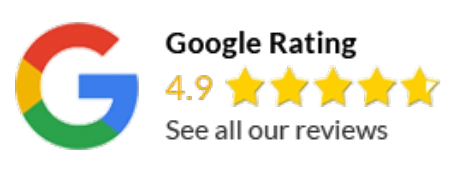 Google logo with 4.9-star rating